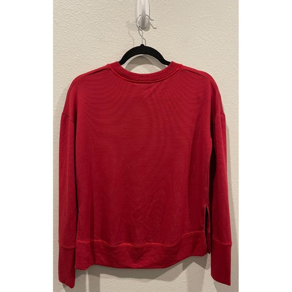 ATHLETA Coaster Luxe Stripe Red Sweatshirt - Picture 10 of 10